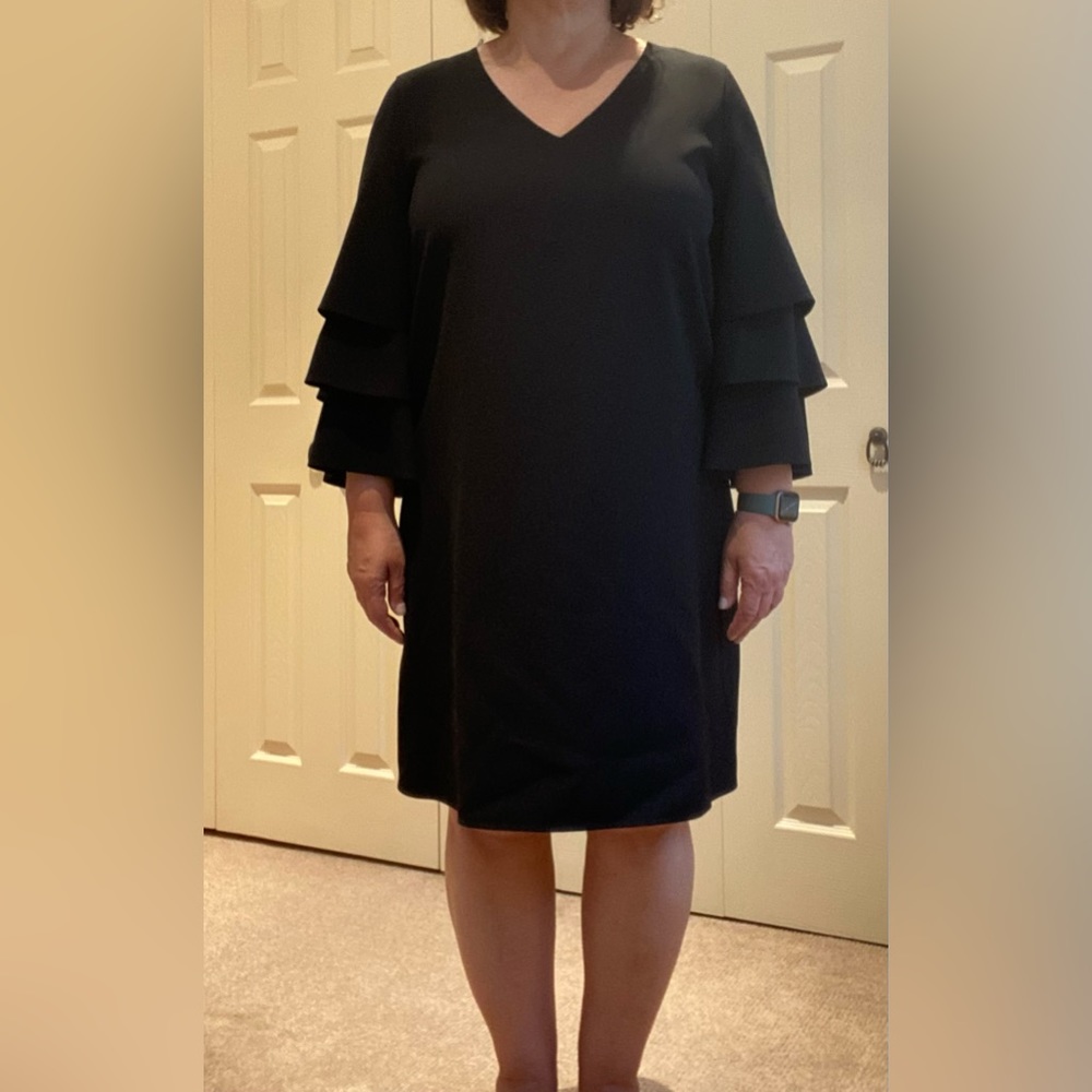 Lafayette Black A-line dress